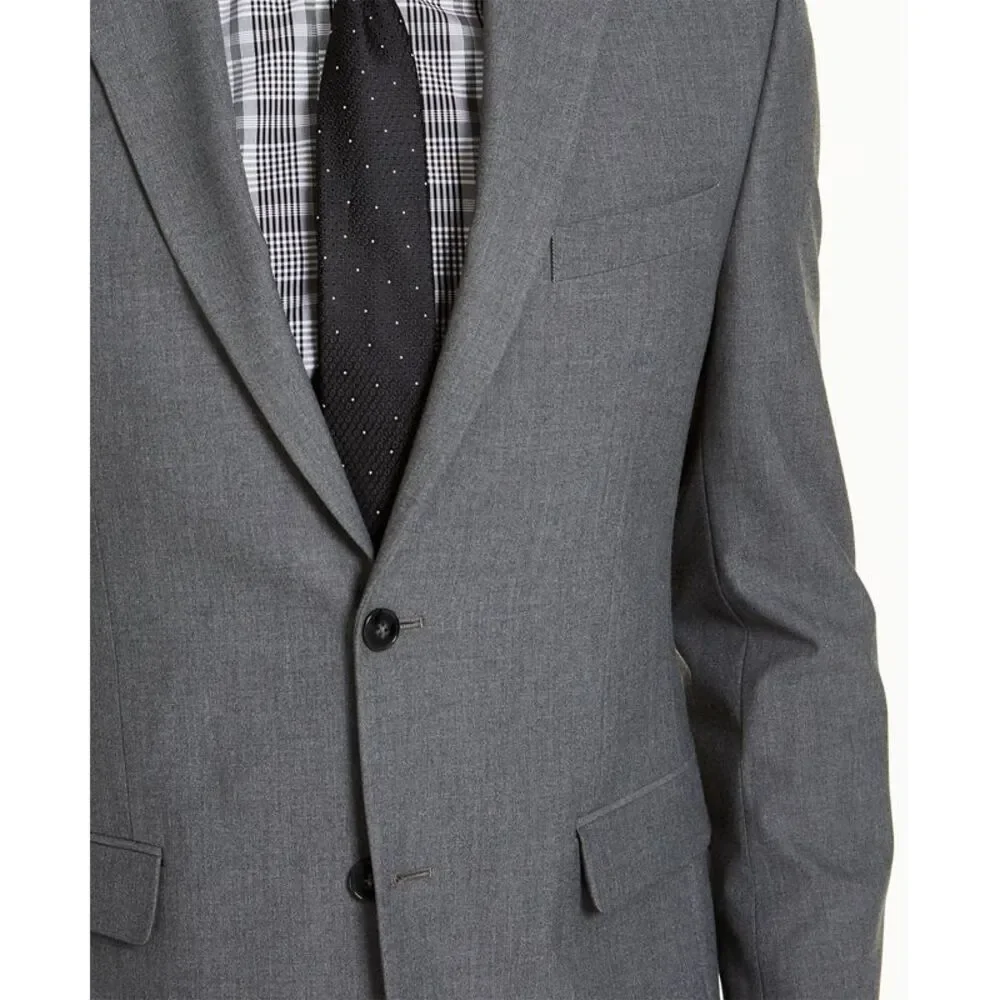 Izod Mens Classic-Fit Suits 38 Regular Grey Pants 32 Waist - NWT $395